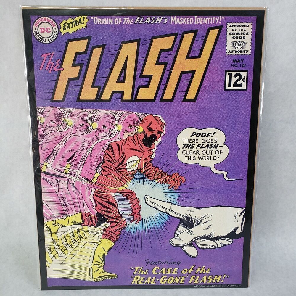 The Flash #128 1962 Vintage DC COMICS Series 11"X14" Poster Print